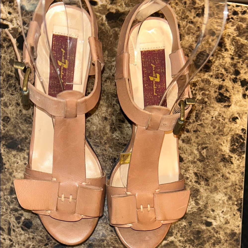 KALISTOGO 7 For All Mankind Elegant Tan Women's Sandals 8.5M - Picture 9 of 16